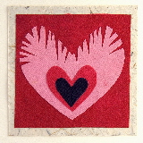Handmade Valentines cards - Royal Hearts
